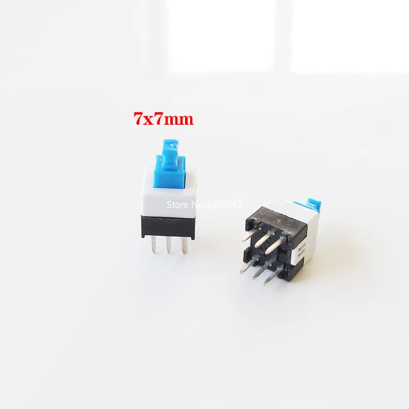 10PCS/LOT 5.8x5.8 7x7 8x8 8.5x8.5mm Self Locking / UNlock Push Tactile Power Micro Switch 6 Pin Button Switches