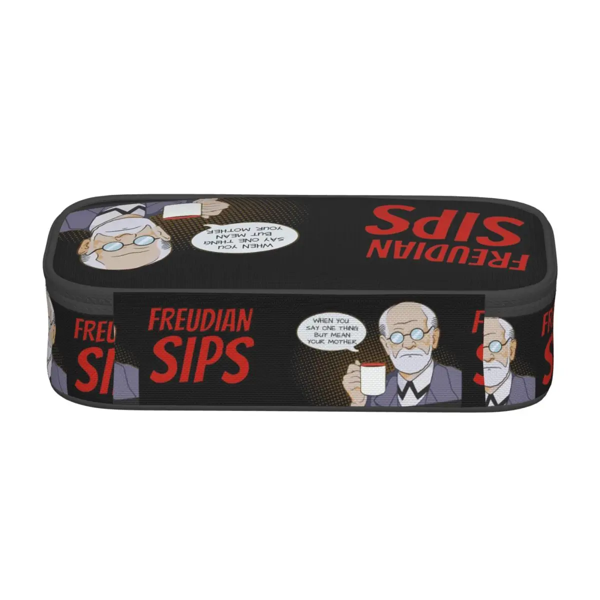 Freudian Sips- Psychology Design Pencil Cases for Student Pen Box Pencil Bag Big Capacity Pencil Pouch Pen Holder