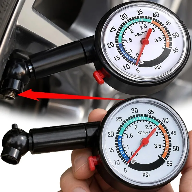 Portable Tire Pressure Monitor Car Tire Pressure Gun Tire Monitor Digital Pressures Gauge Mechanical Mini Tires Monitor