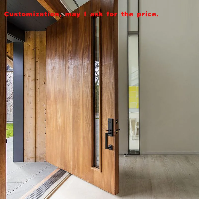 custom.Direct Modern Security Front Proof  House Entrance Exterior Sliding Gate Aluminum Pivot Door