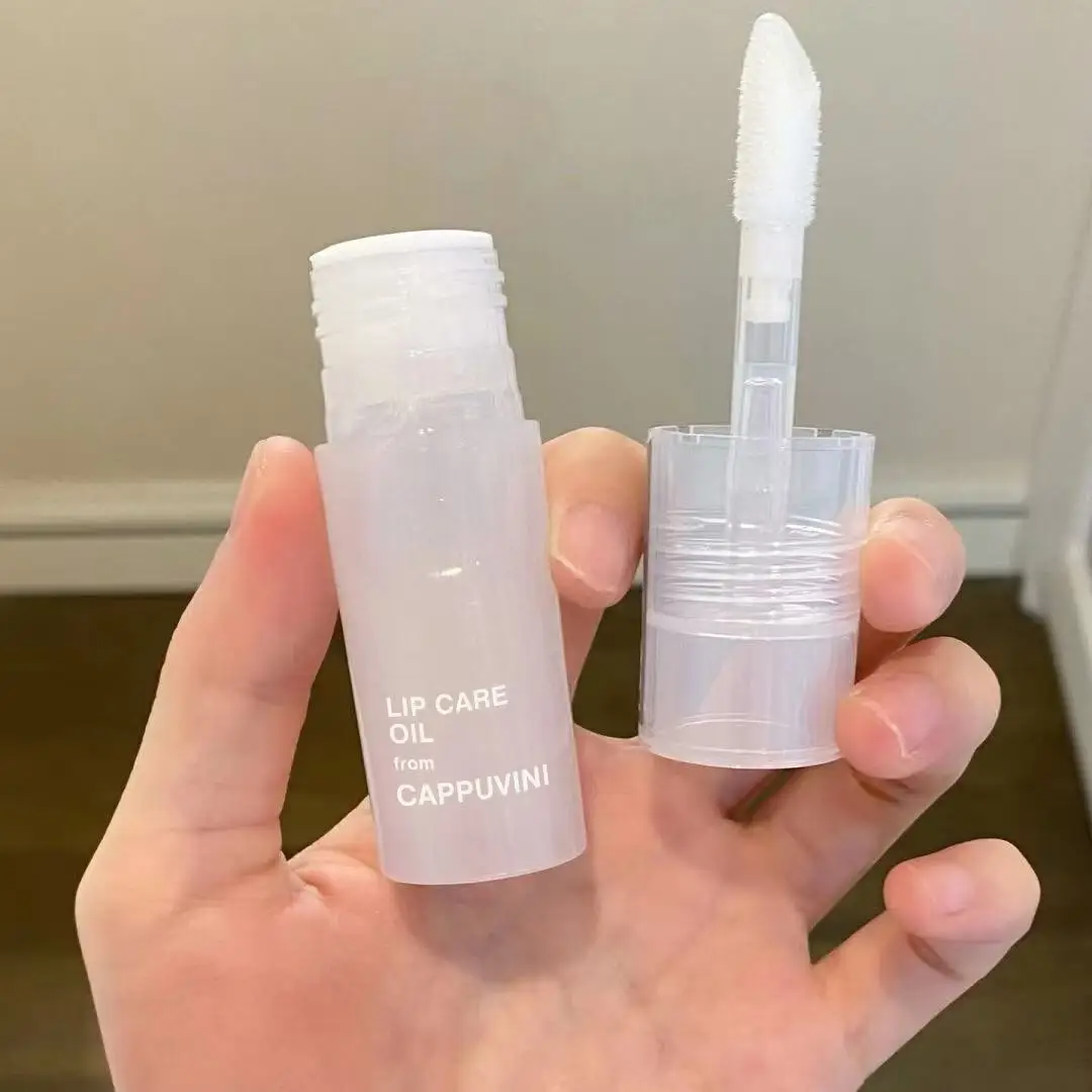 Perzik Melk Honing Lipolie Verlicht Droog Hydraterende Lipgloss Vervaagt Liplijnen Water Lichte Lippen Grote Opzetborstel Schattig