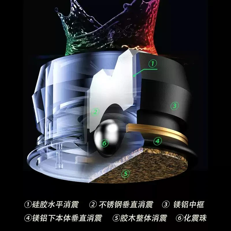 CD player amplifier stainless steel single bead shock-absorbing foot pad isolation bracket