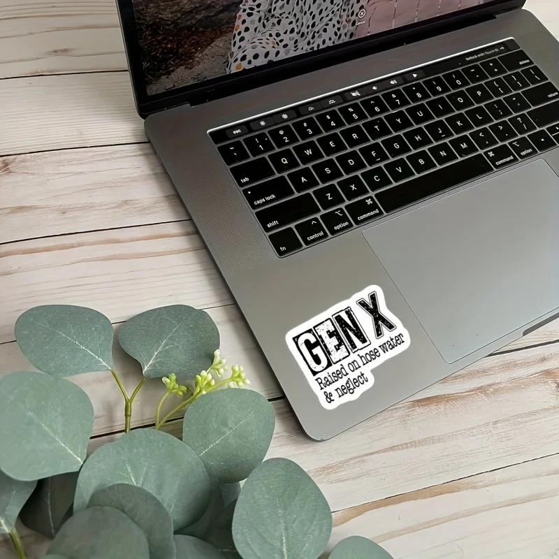 ملصق X-Decal لأجهزة الكمبيوتر المحمولة ، "تم رفعه على خرطوم المياه والسلبية" ، فينيل مقاوم للماء ، ملصق ذاتي اللصق للاستخدام مرة واحدة