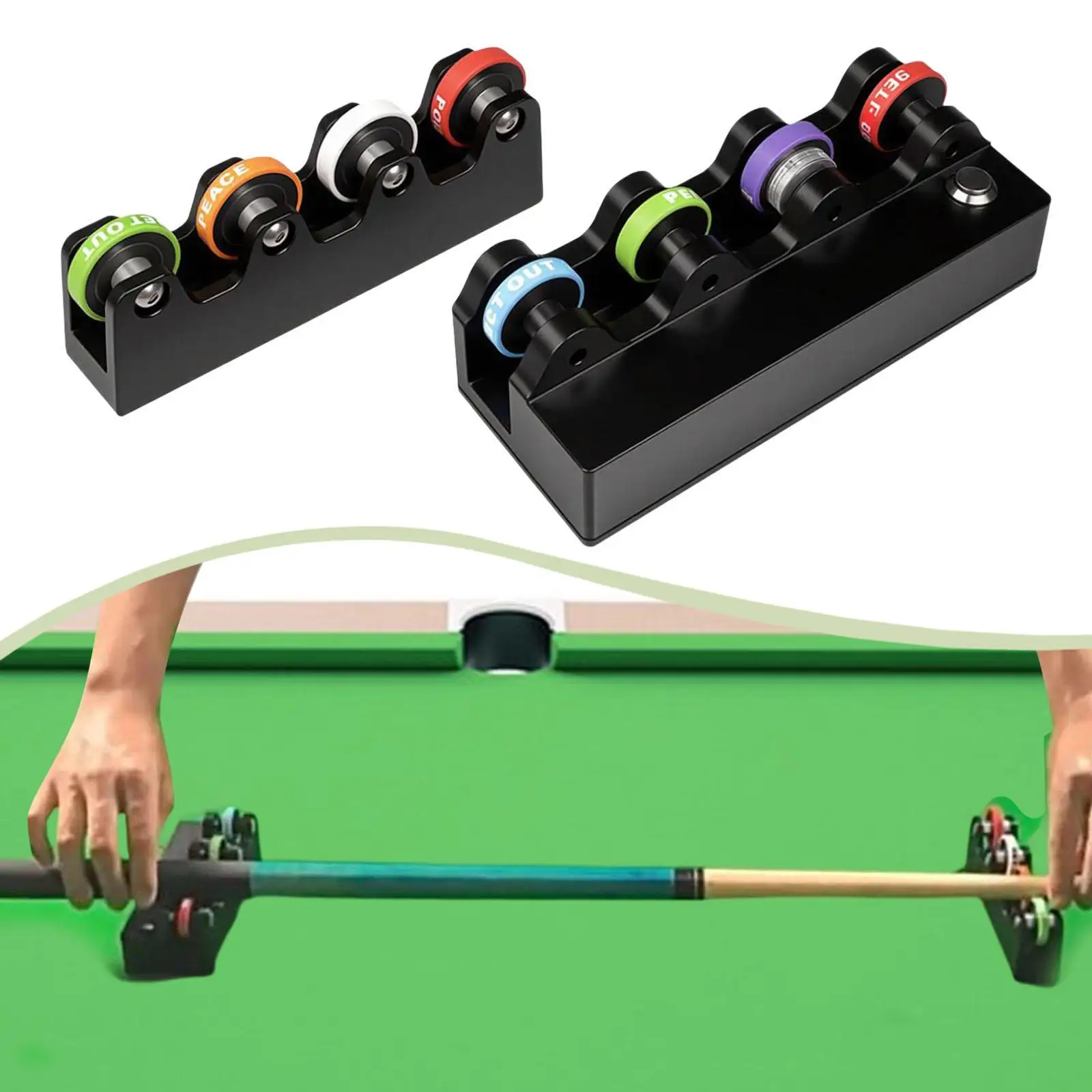 

Pool Billiard Cue Straightness Checker Checking Parts Portable Training Aid