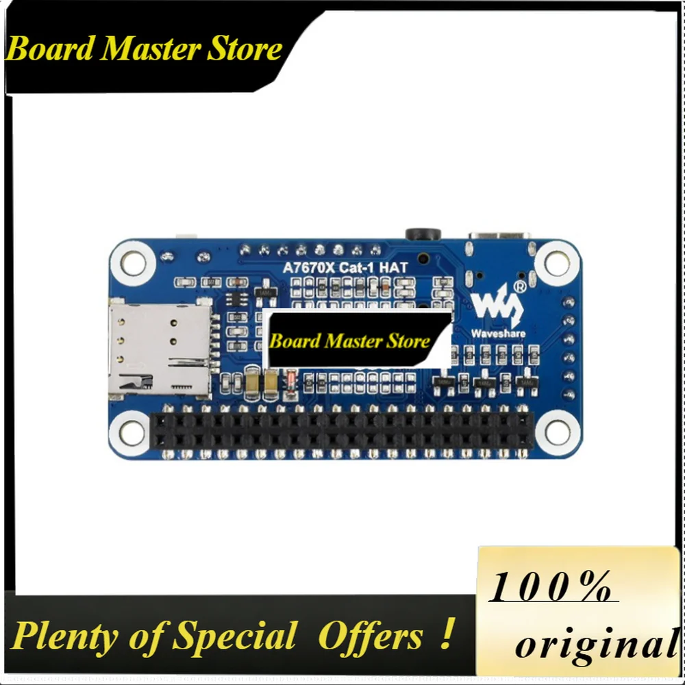 BoMaSA7670E LTE Cat-1 HAT For Raspberry Pi Multi Band 2G GSM / GPRS LBS LTE Cat-1 / 2G Support GNSS Positioning Development Boar