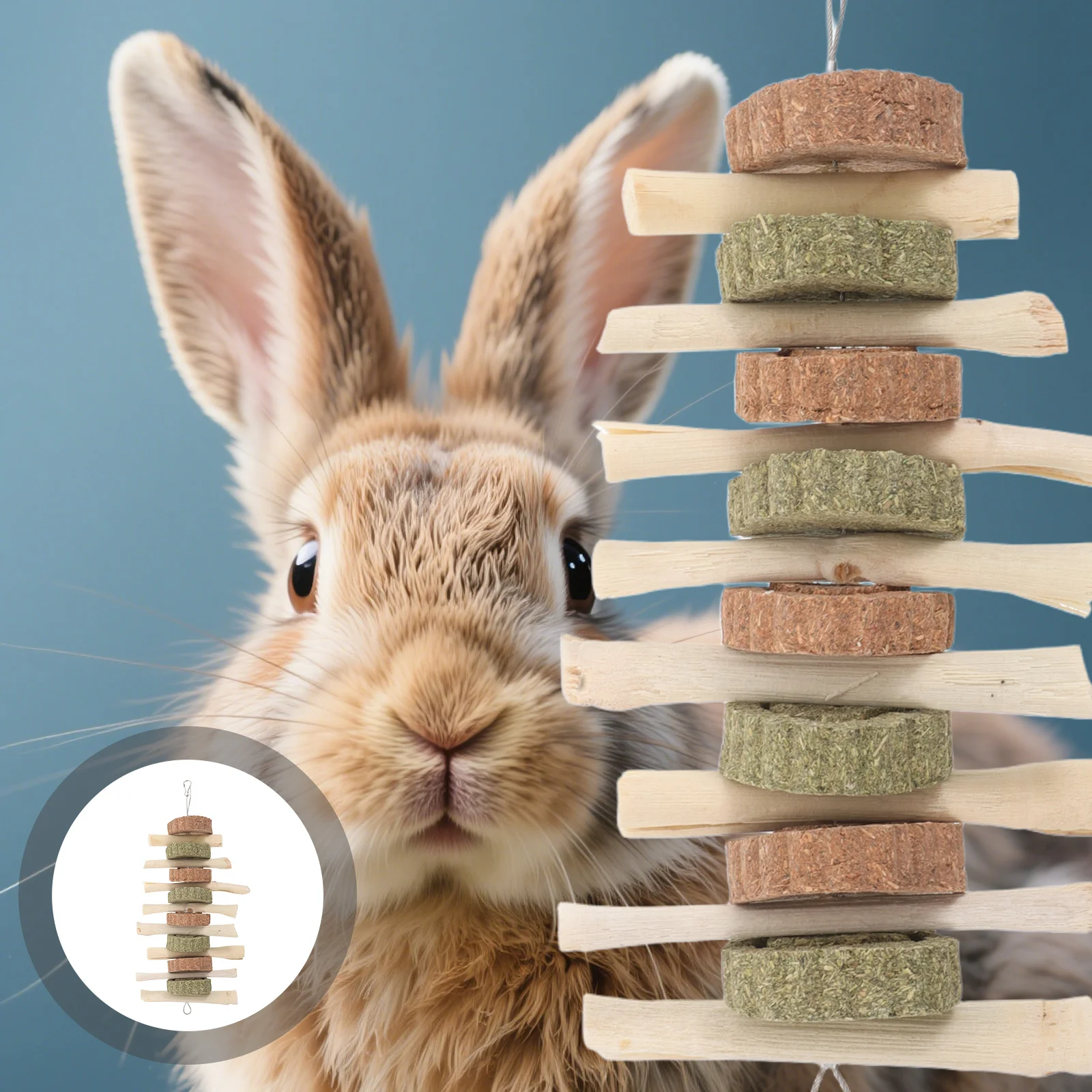 

High Fiber Chew Sticks Rabbit Chinchilla Guinea Pig Hamster Squirrel Grass Cakes Teeth Grinding Healthy