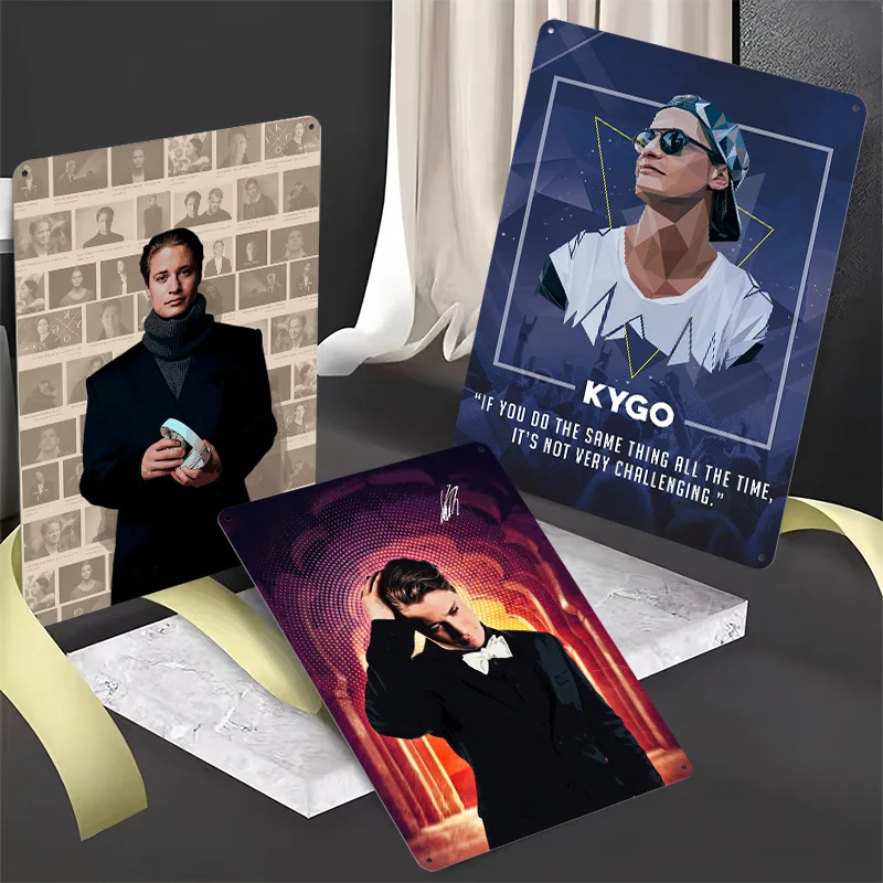 Kygo Music Tinplate Posters Customizable Wall Art Retro Vintage Metal Signs for Fans Luxury Decoration Room Home Decorations