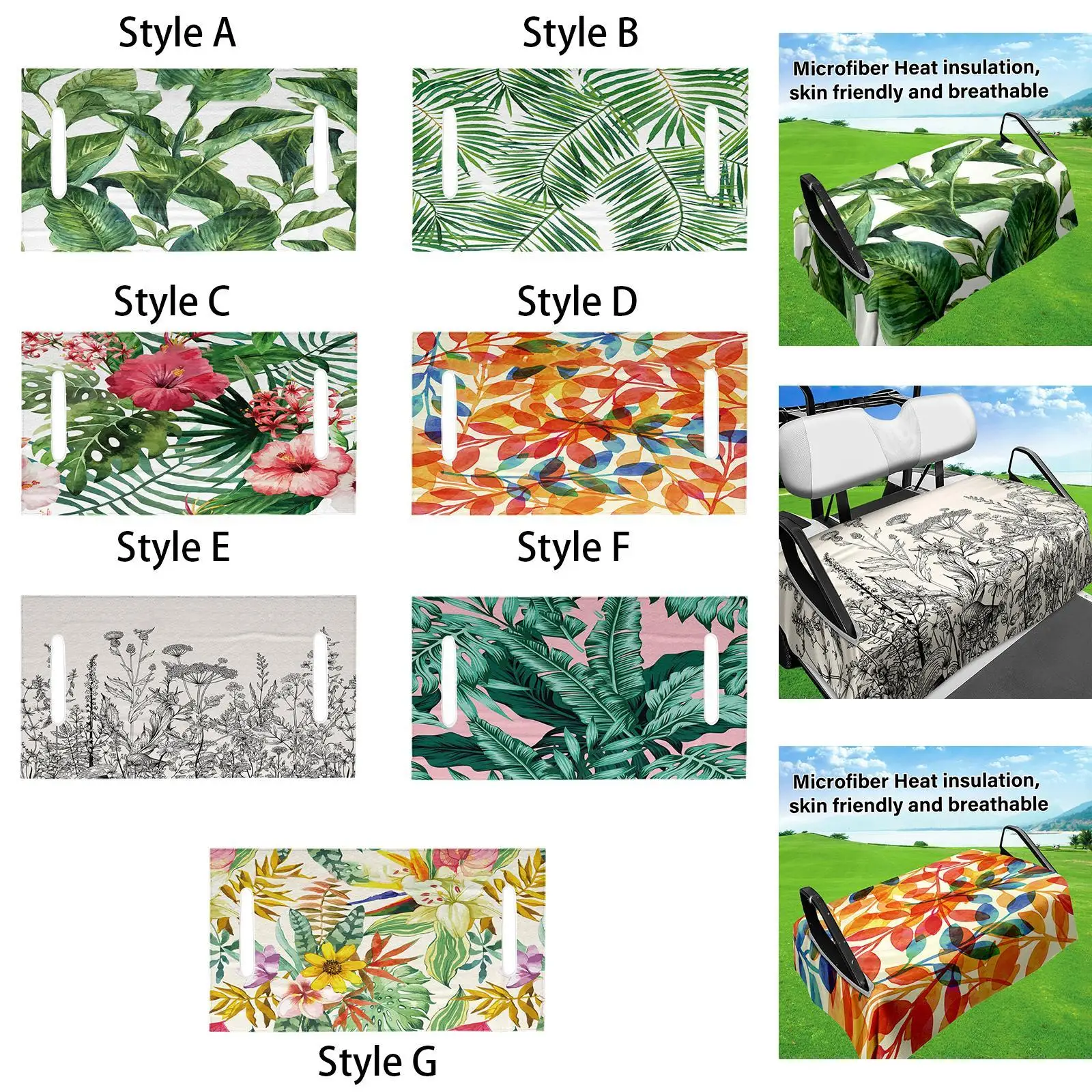 غطاء مقعد عربة الجولف، بطانية مقعد سيارة الجولف تحافظ على المقعد، ملحقات سيارة الجولف الرائعة، بطانية منشفة مقعد السيارات في النادي