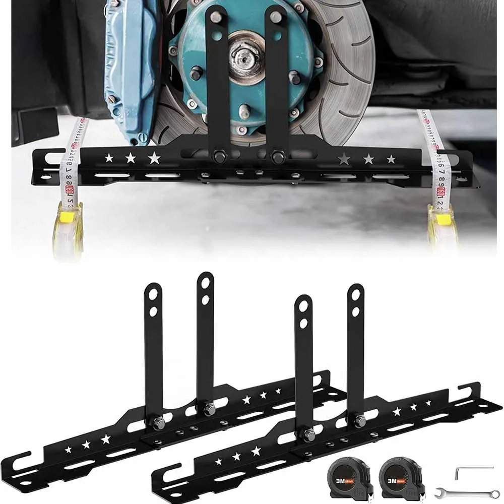 

2pcs Heavy Duty Car Wheel Alignment Tool Plates Adjustable Automotive Wheel Leveling Aligner Toe Plates Wheel Balancing Supplies