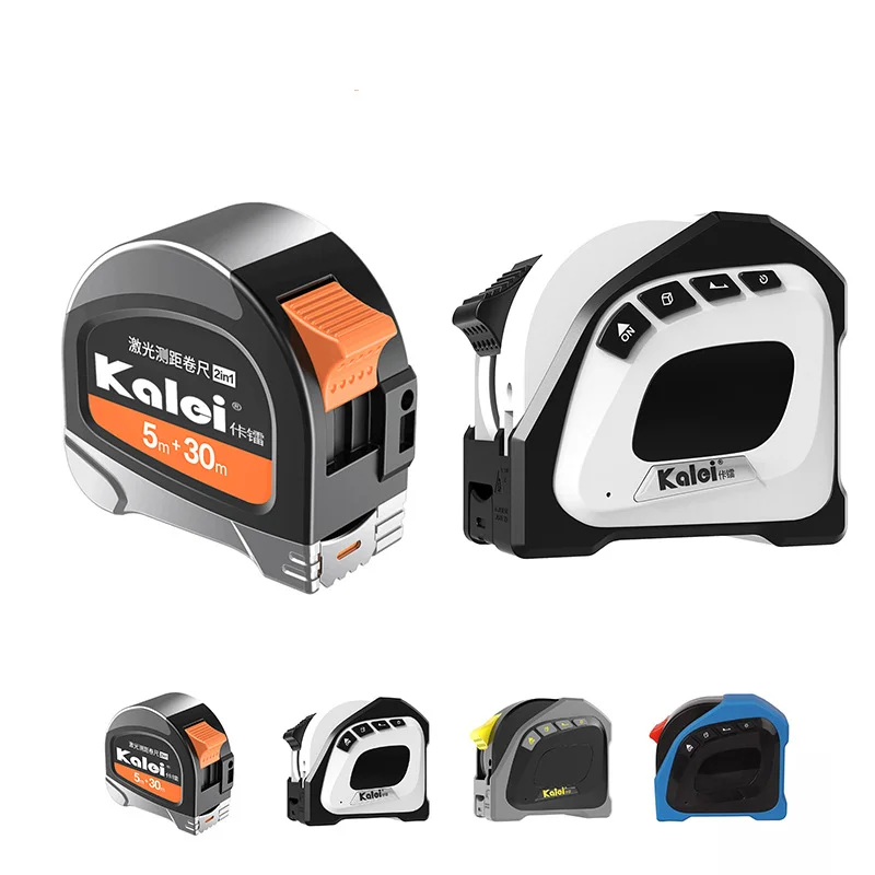 JBS جهاز قياس المسافة بالليزر بالأشعة تحت الحمراء الذكي بشريط 5 أمتار ومدى قياس 40 مترًا