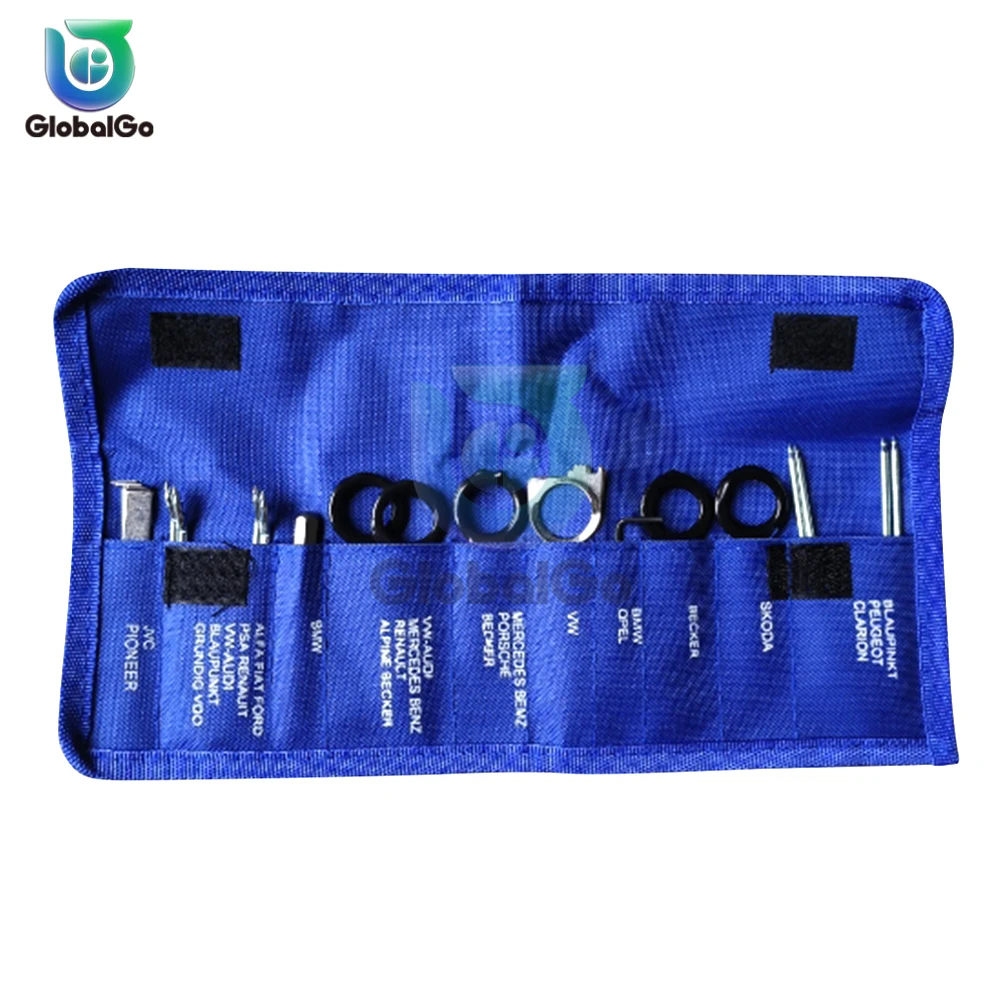 20 pezzi set di strumenti per la rimozione di lettori CD stereo per auto accessori autoradio kit di rimozione di chiavi di installazione