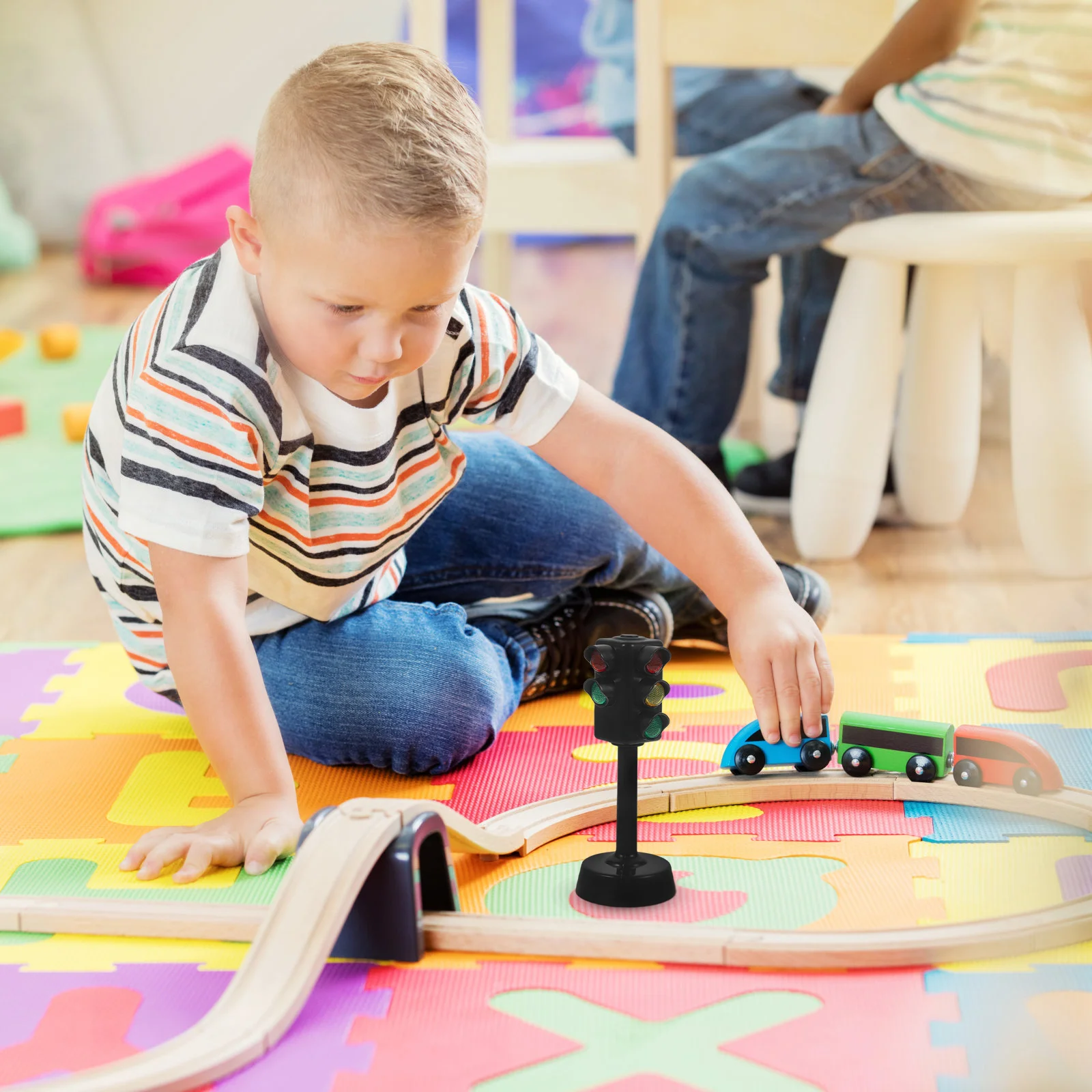 Speelgoedverkeerslicht Kindernachtmodel Borden voor lesgeven Levend Lichaamssignaallamp Kind