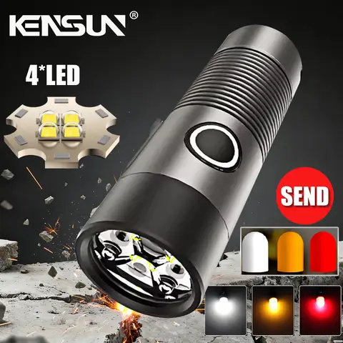 Powerful LED Flashlight USB Rechargeable Long Range Torch Strong Light Lamp Zoom Lantern For Hiking Camping Fishing Adventure