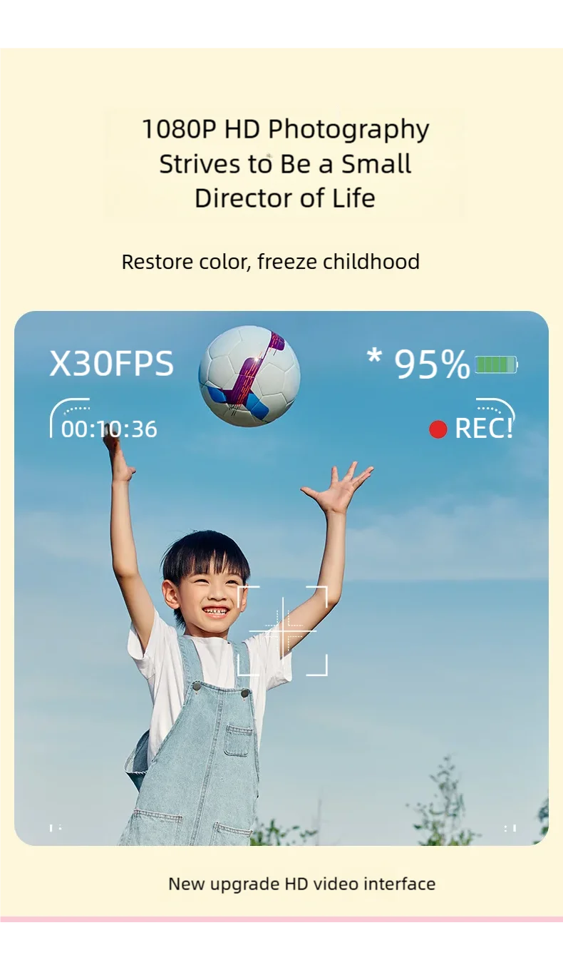 New Kids' Instant Camera High-Definition Polaroid Camera Thermal Printing Camera Instant Photos Perfect Gift for Girls & Boys Ne