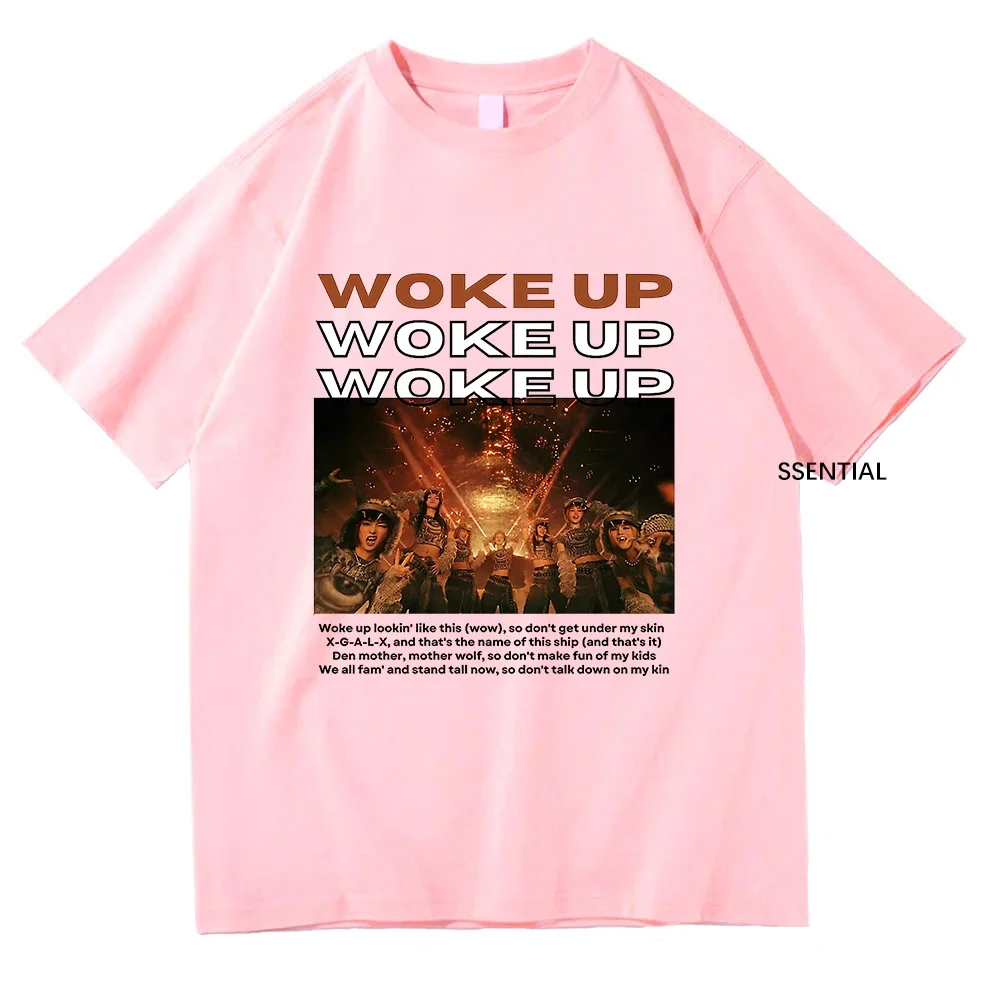 تي شيرت قطني عتيق للرجال والنساء ، فرقة استيقظت ، أزياء هاراجاكي ، تيشيرتات عالية الجودة ، قمصان ألبوم جديد ، فتيات ، Xg ، #5