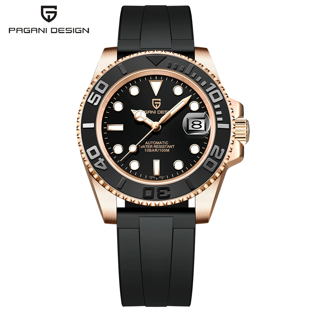 2024 New PAGANI DESIGN PD-1651 V3 Men Mechanical Watch 120 clicks Ceramic Bezel Automatic Watch 10bar Waterproof NH35 Watch Men
