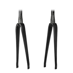 Full Carbon Road Bike Fork V Brake 700C Road Bicycle QR 100x9mm Road Carbon Fork Tapered Tube 39.8mm Front Fork