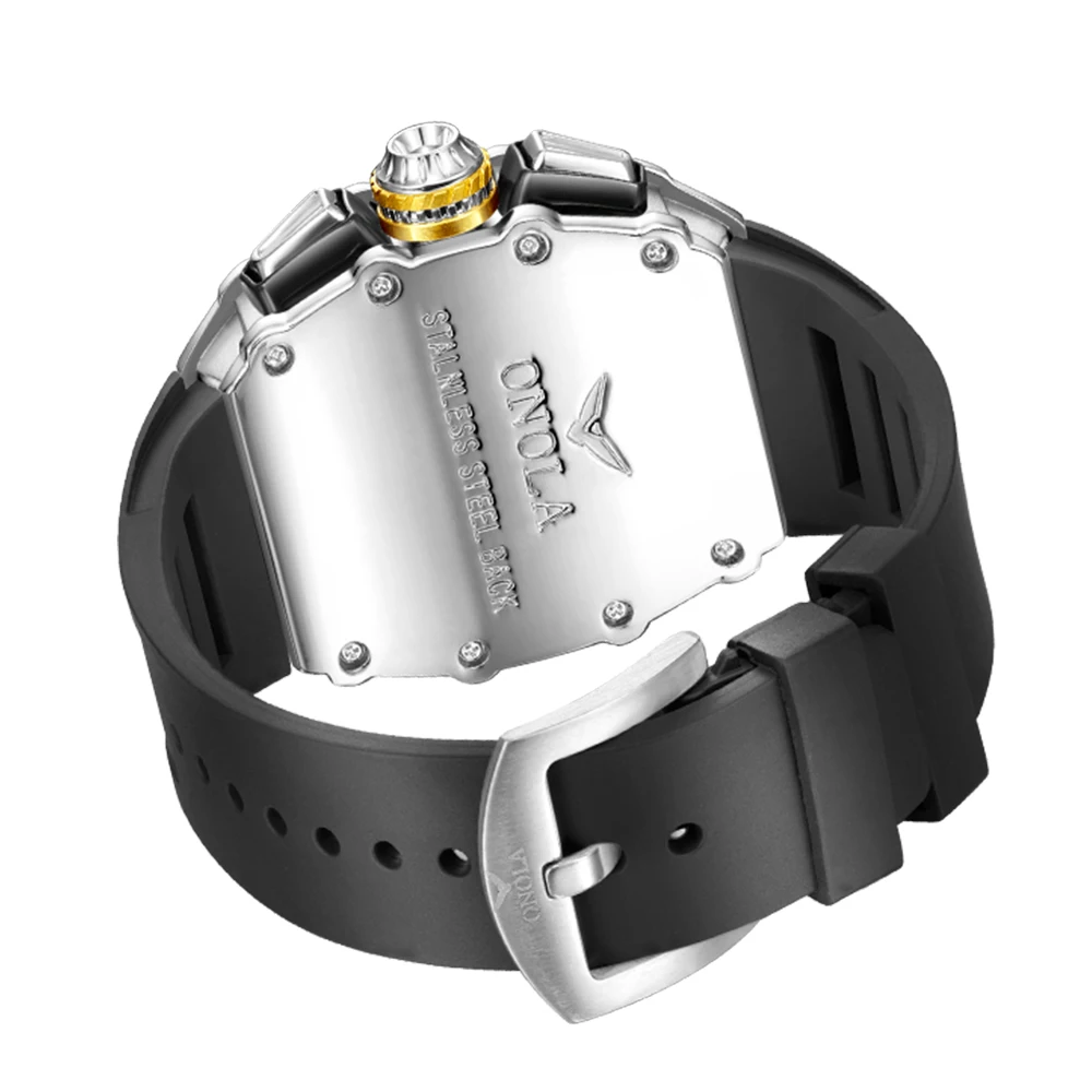 ONOLA orologi da polso orologio da polso al quarzo per uomo Casual sport cronografo quadranti orologio con lancette luminose