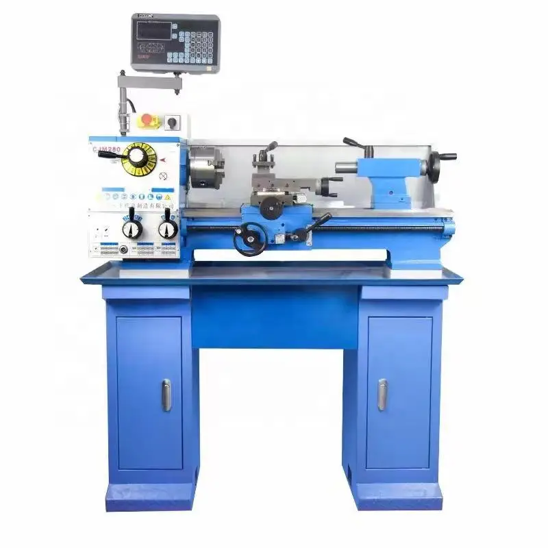 Cjm250 Parallel Lathe 500mm Mini Lathe Machine With Auto Feeding Metal Bench Machine Turning Lathe Horizontal