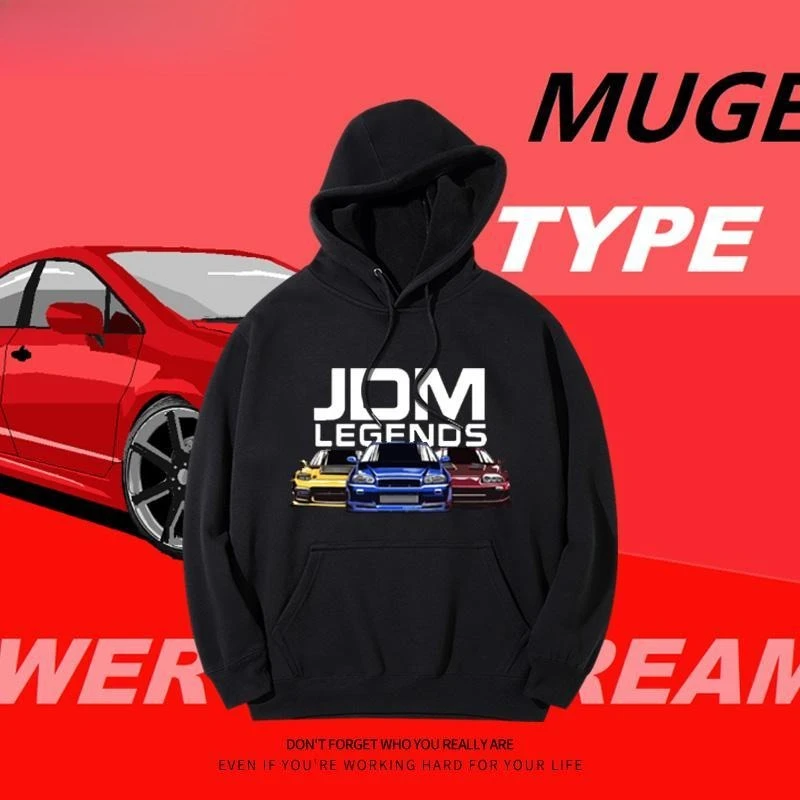 

JDM Japanese Performance Car HKS Japanese Car Modified Men's and Women's Hoodies Trendy Loose Casual Pullover Hooded Sweater