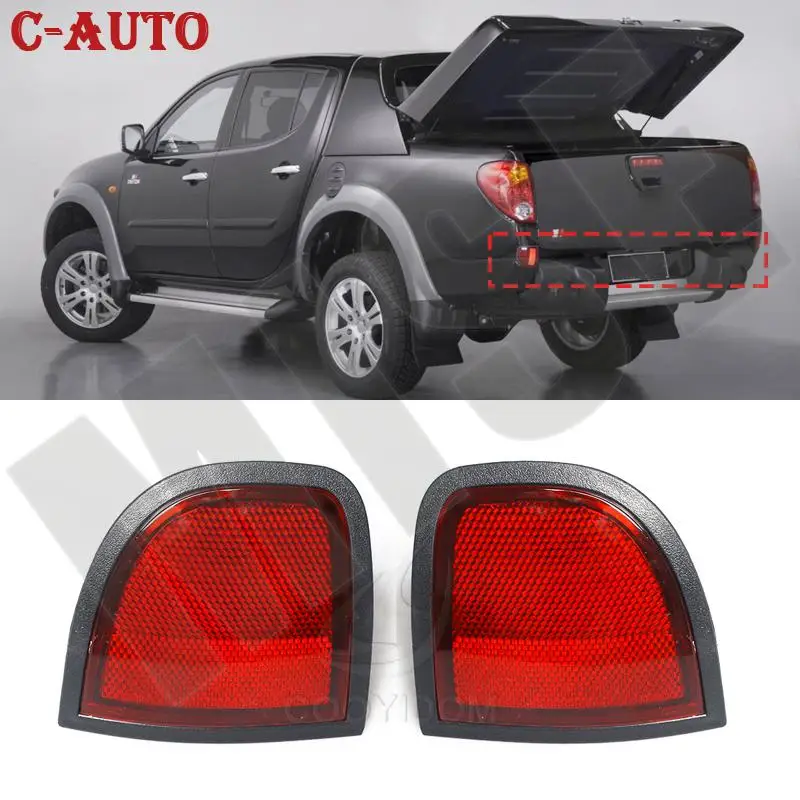 Left / RIght Rear Bumper Taillight For Mitsubishi L200 2005-2015 Reflector Light Parking Brake Light Reflector Light 8355A015