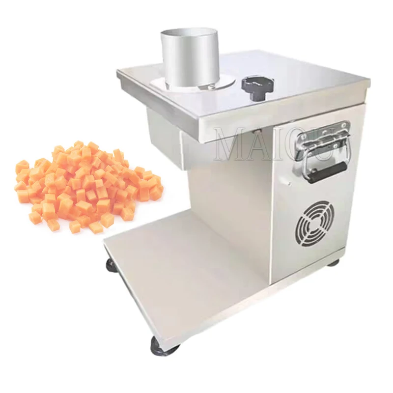 Automatic Electric Dicing Machine Carrots Potatoes Onions Cube Cutter Fruit Vegetable Processing Machine