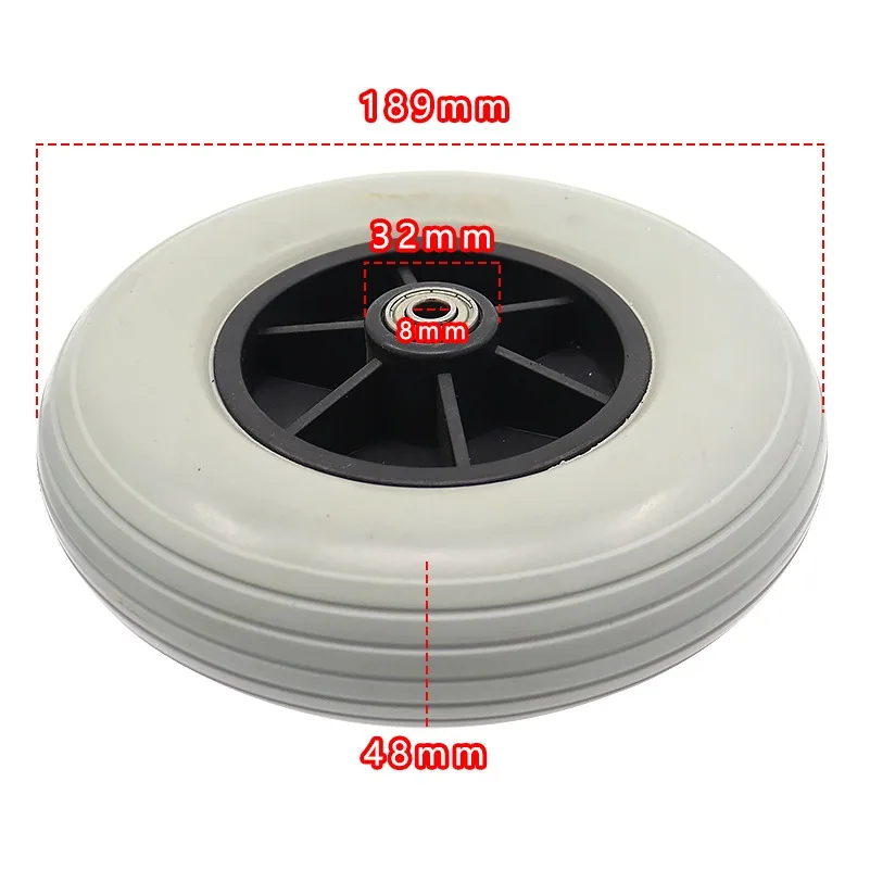 8 Inch 200*50 Wheelchair Casters 200X50mm Electric Power WheelChair EVA Foamed Front Wheel Replacement Parts