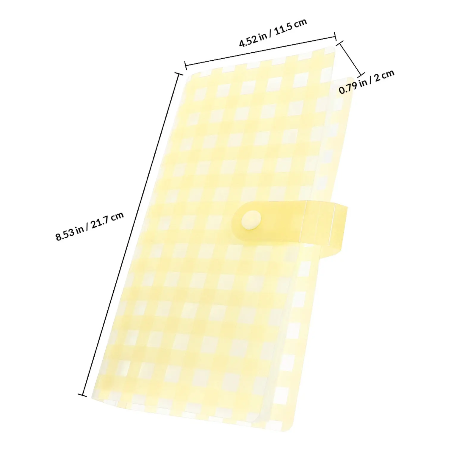 Compact Frosted Card Holder 240 Slot Photocard Album Cartoon Grid Design Business Card Organizer Button Secure Closure