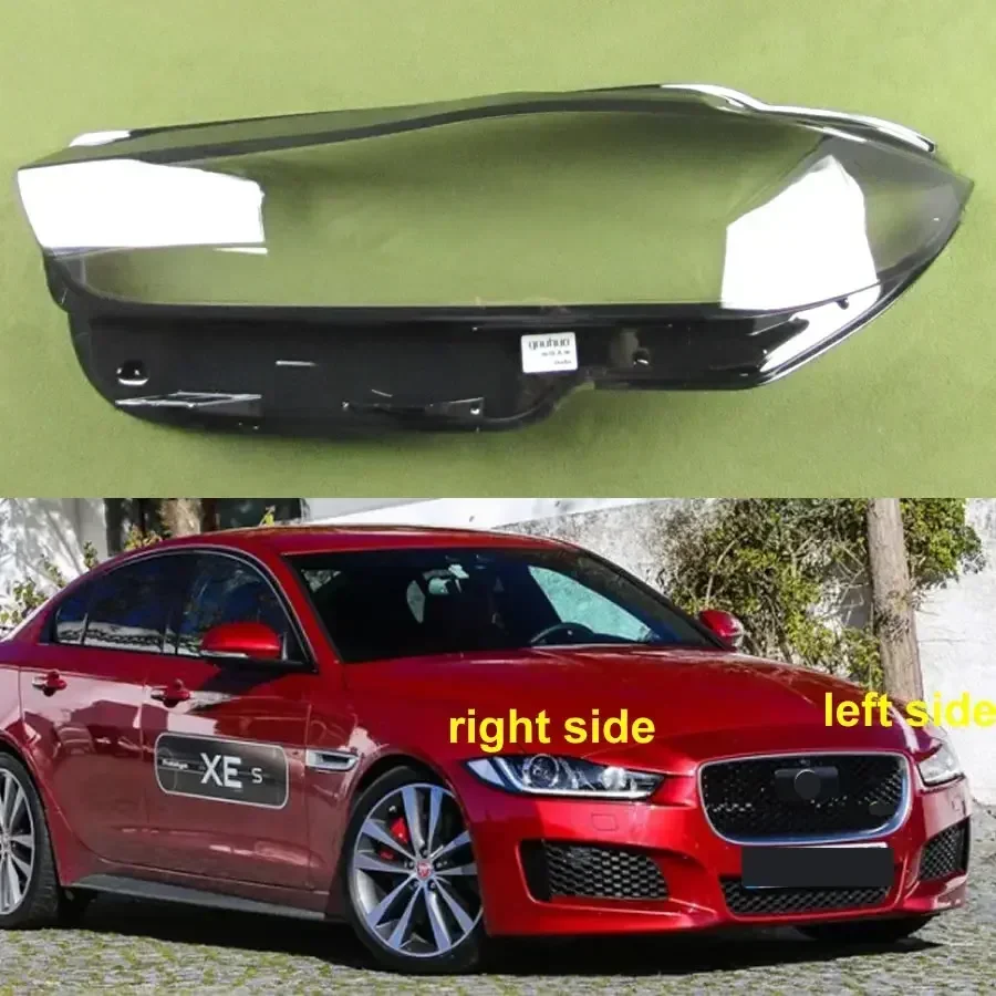 For Jaguar XE XEL 2015 2016 2017-2019 Headlamp Cover Transparent Headlight Shell Lens Replace Original Lampshade Plexiglass