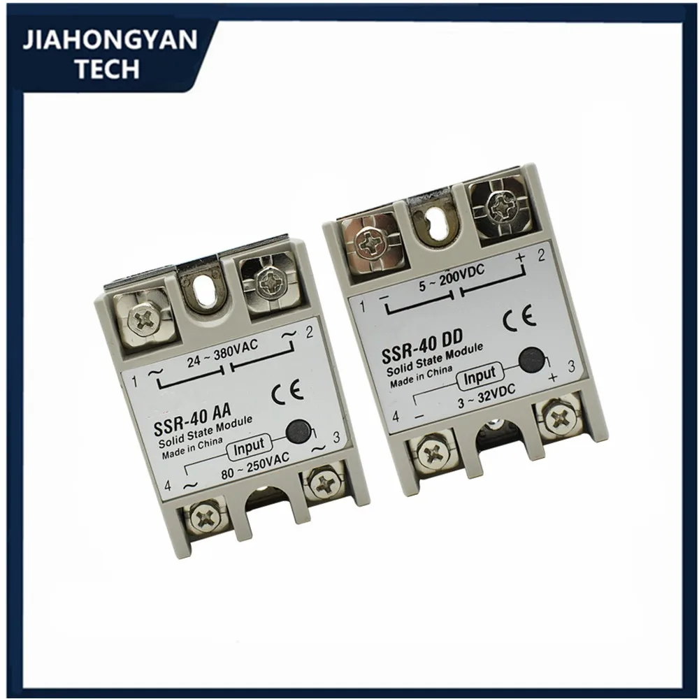 SSR-25DA SSR-40AA SSR-40DD SSR-40DA 10a 25a 40a 60a 80a 100a Da Dd Aa Solid State Relaismodule Voor Pid Temperatuurregeling