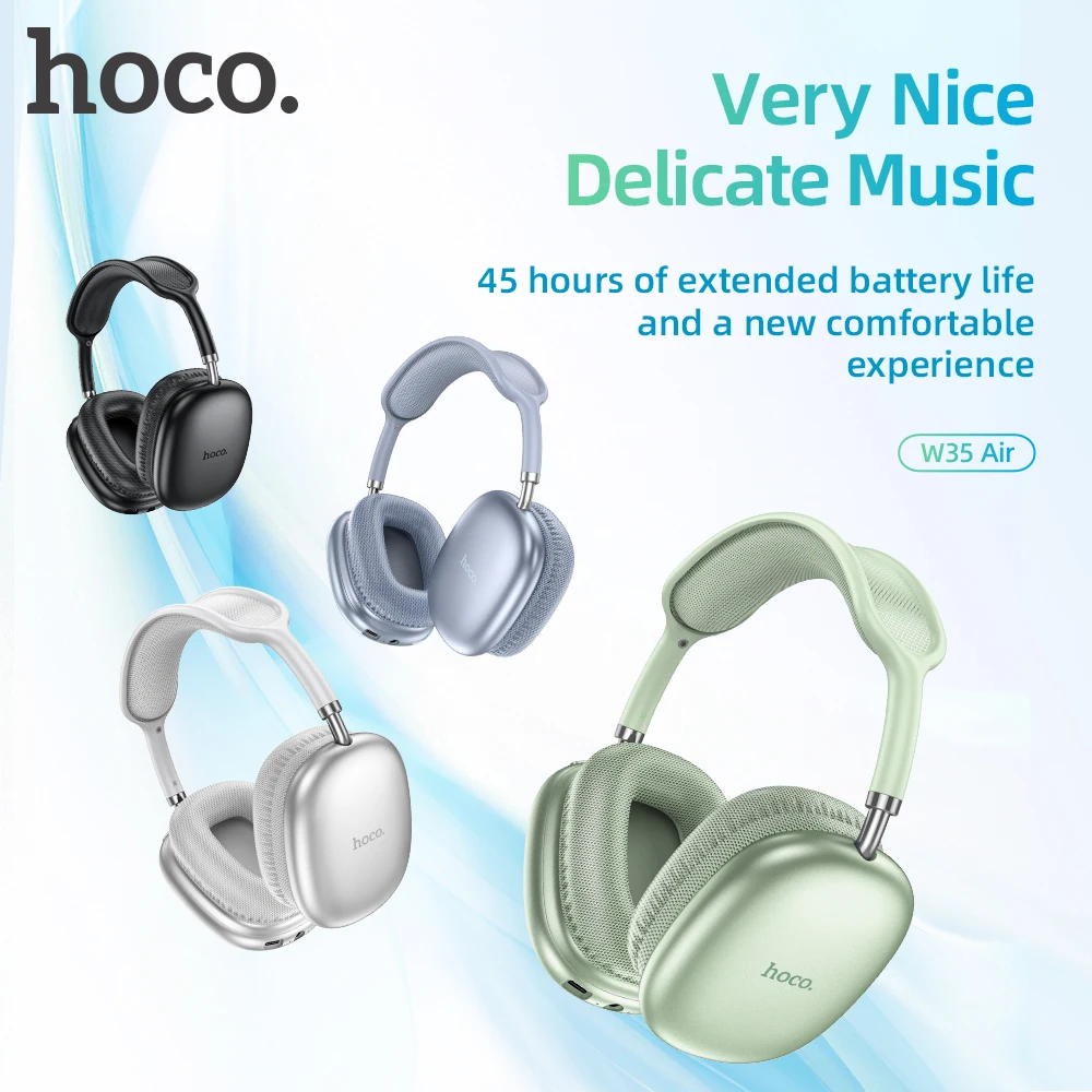 HOCO-auriculares inalámbricos W35 Air TWS, cascos HIFI estéreo con Bluetooth, Subwoofer, para juegos, para Xiaomi, Samsung, Huawei y PC