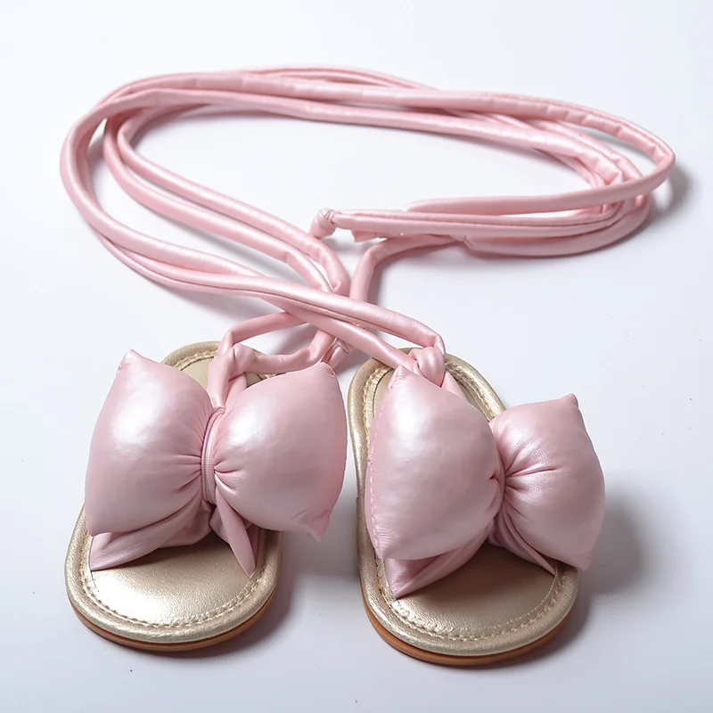 New Summer Baby Girls Boys Casual Sandals Newborn Toddler Infant Kids Bandage Prewalker Cute Bowknot Toddlershoes