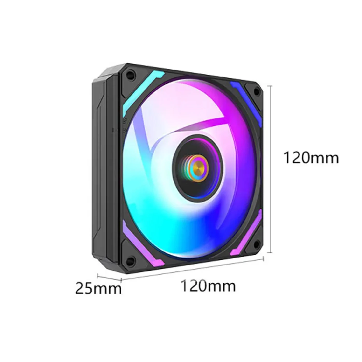 WF-120 ARGB PWM 3PCS Chassis fanARGB120mm/4PIN PWM/ Magic Color Wireless Stitching Computer heat dissipation fan