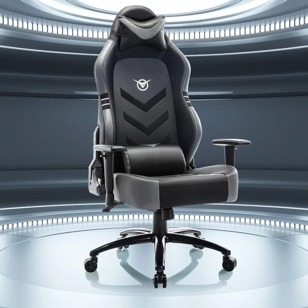 Gaming Chair 350lbs-Racing Style Computer Gamer Chair,Ergonomic Desk Office PC Chair with Wide Seat, Reclining Back