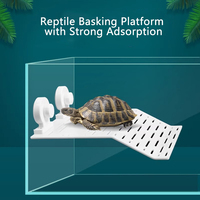 Turtle Basking Drying Resting Sun Platform Mat Dock, Climbing Ladder for Amphibians and Reptiles, Turtle Land Island Habitat