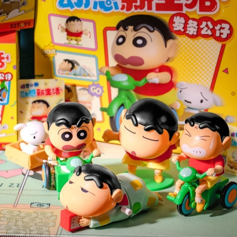 

New Hot Sale Blind Box Crayon Shin-Chan Dynamic Shin Life Mystery Collectible Wind-Up Toy Desktop Decoration Toys Festival Gifts