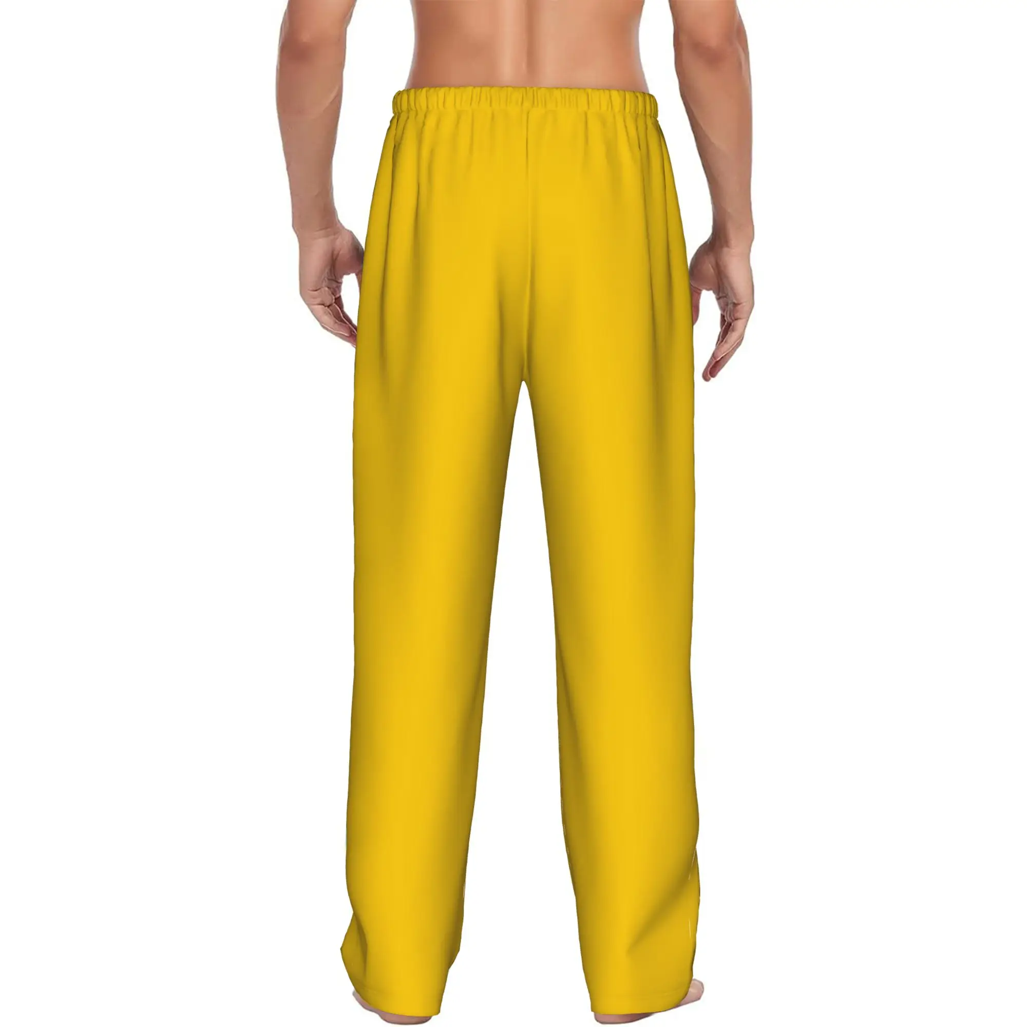 Custom P-Psyducked Cartoon Pajama Pants Men Animated Film Sleepwear Lounge Sleep Bottoms Stretch with Pockets