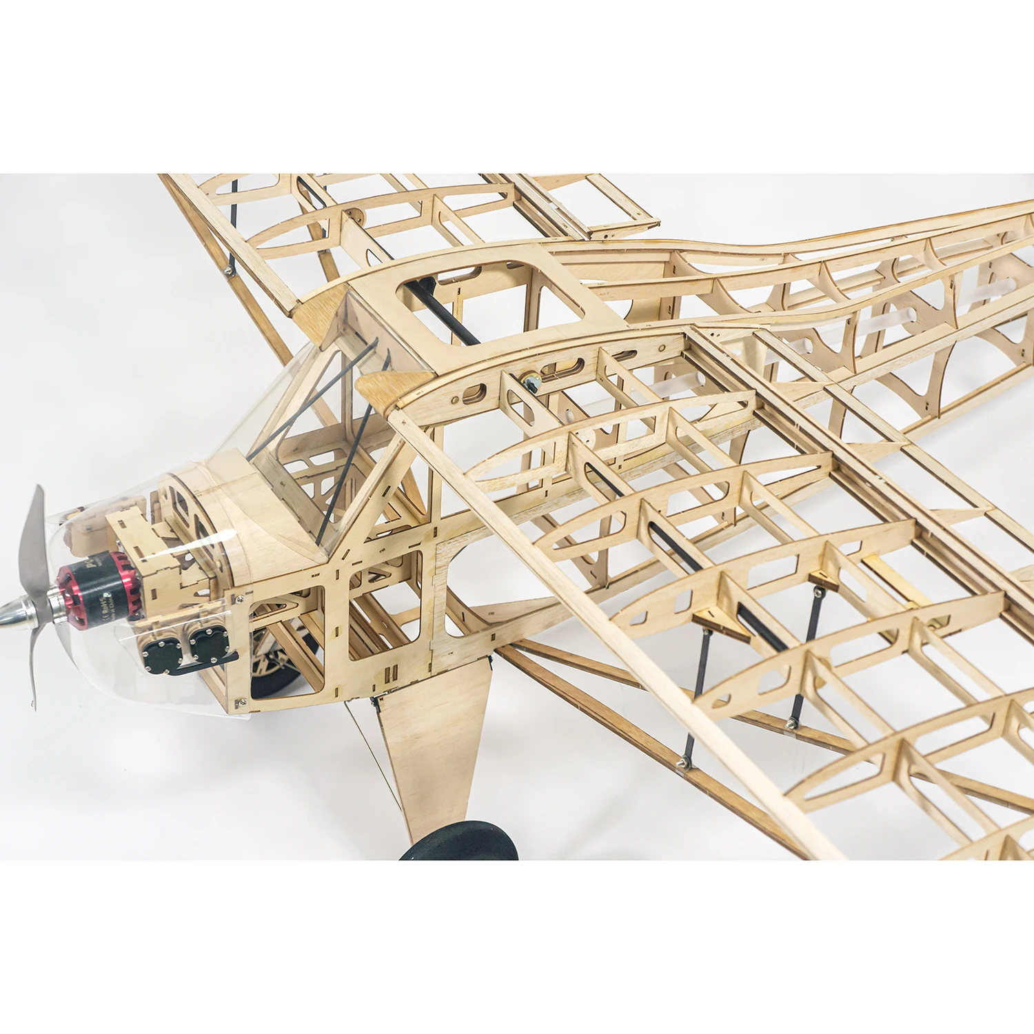 DW Hobby SA14 J3 Cub 2M Balsa-Bausatz – 79 Zoll klassisches lasergeschnittenes RC-Flugzeug aus Holz – Detail 13
