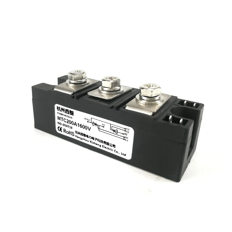 

Suitable for 55KW Soft Starter MTC160A1600V Thyristor Module MTC200A MTX MTC200-16