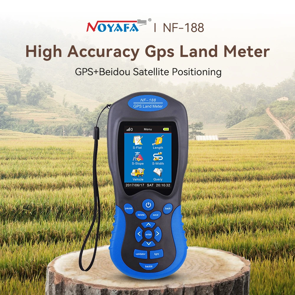 Noyafa-handheld Gps Land Surveying Machine Medida Área de Terra Mapeamento Ferramenta de Medição Nf188