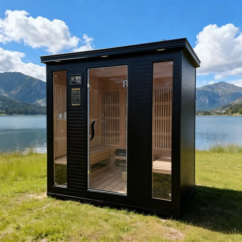 Factory Price Can Be Customized Outdoor Sauna Room 6 Person  Luxury Infrared Sauna Cabinet Infrared Sauna House Heater