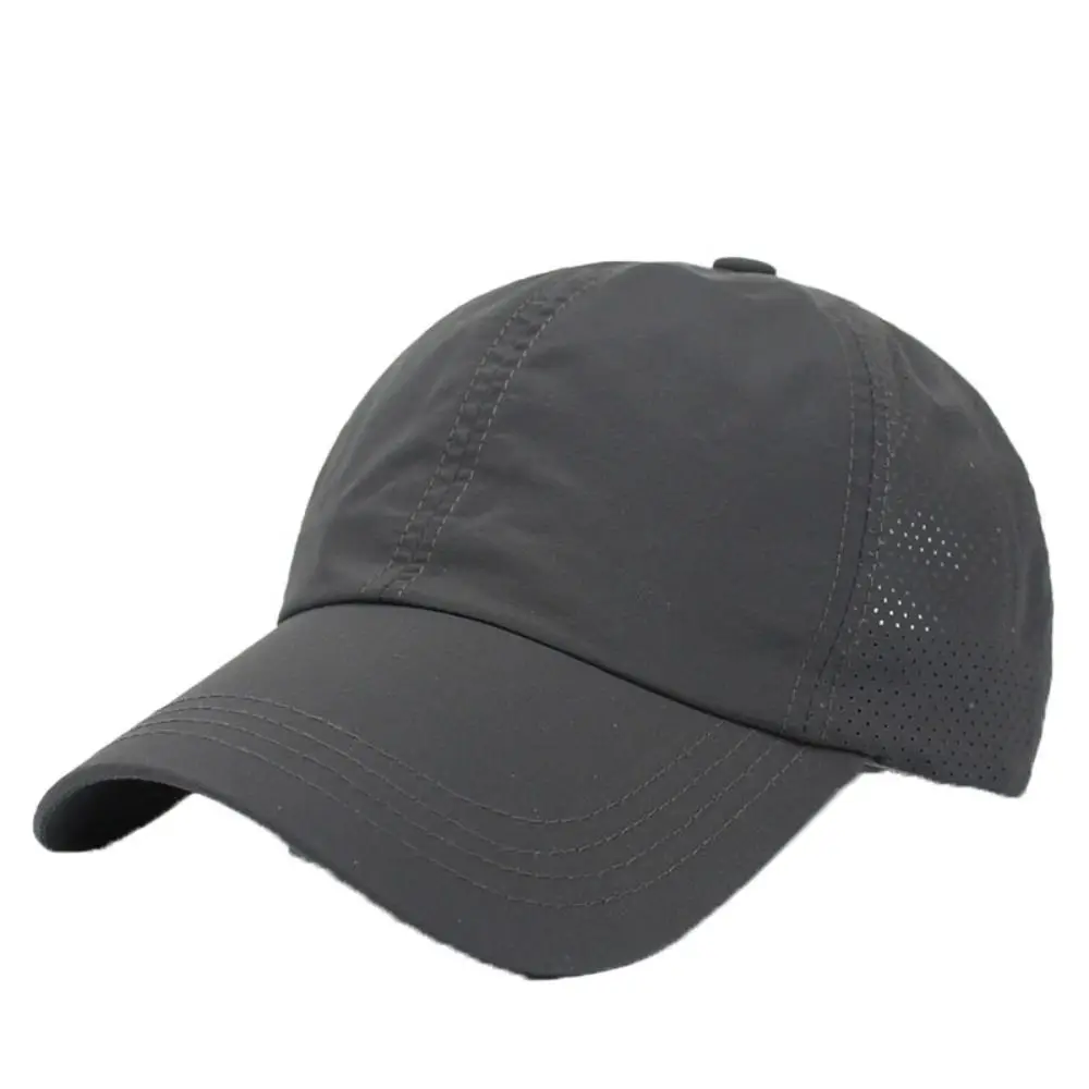 Quick Dry Ponytail Baseball Cap Breathable Thin Mesh Outdoor Sports Hat Ponycap Trucker Hat Criss Cross Messy Bun Snapback Hat