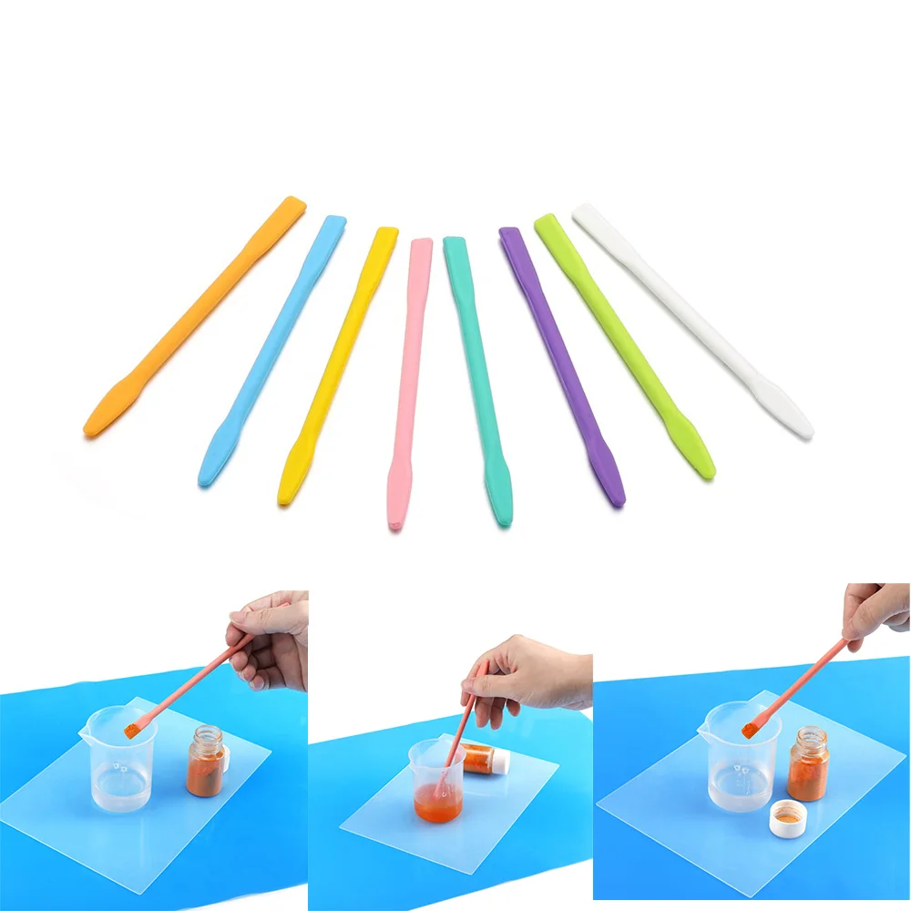 3Pcs 10 16 Cm Silicone Stirring Sod Mixed Resin Stirring Rod Liquid Coating Epoxy Resin For DIY Jewelry Making Tools Supplies