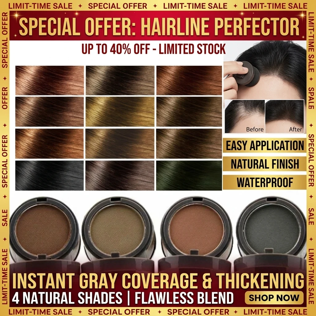 3 Color Hair Line Powder Black Root Up Natural Instant Waterproof Hairline Shadow Concealer Coverage Paint Repair Fill In Hair