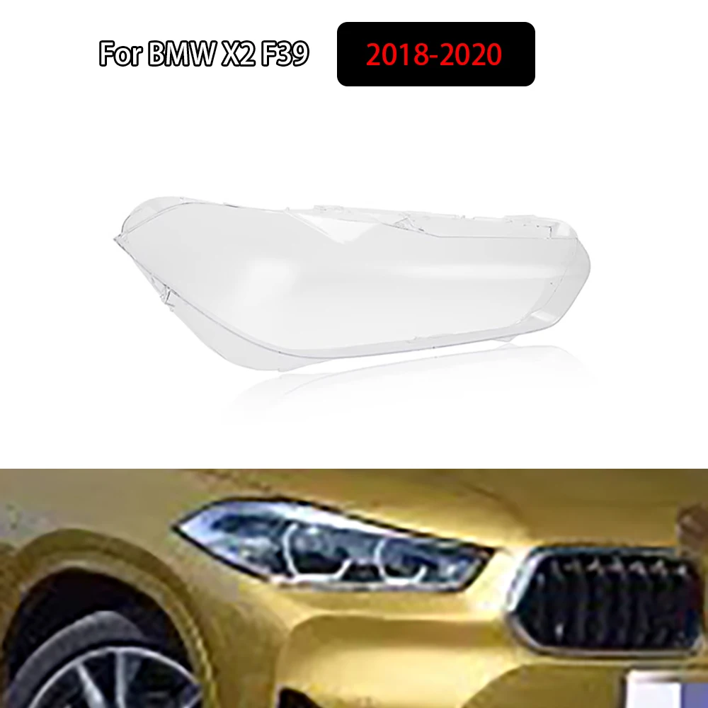 

Для BMW X2 F39 2018-2020 крышка передней фары прозрачный абажур абажур корпус фары линза из плексигласа