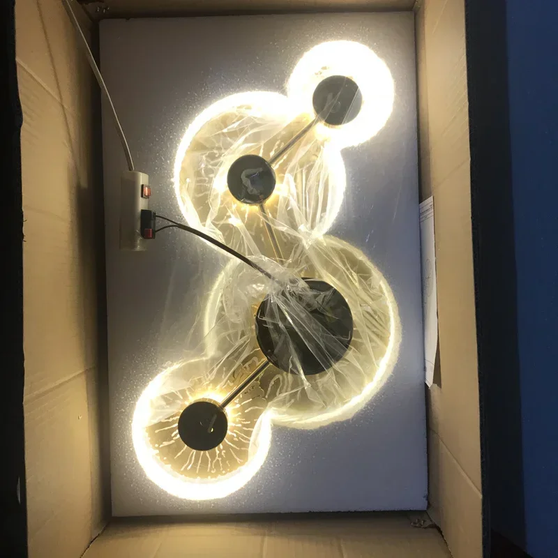 Modern Wall Lamp Lotus Leaf Sconce for Bathroom LED Lights LOFT Decor with Industrial Bedroom Bedside Indoor Lighting Fixture