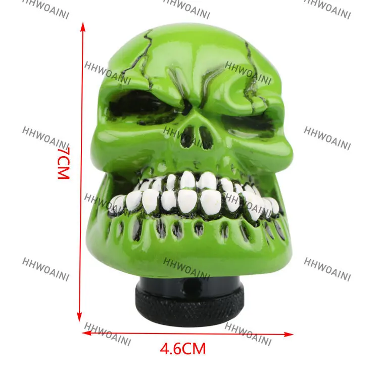 1Pc for Car Modification Big Teeth Ghost Gear Head Manual  Shift Skull Wave Lever     Handball