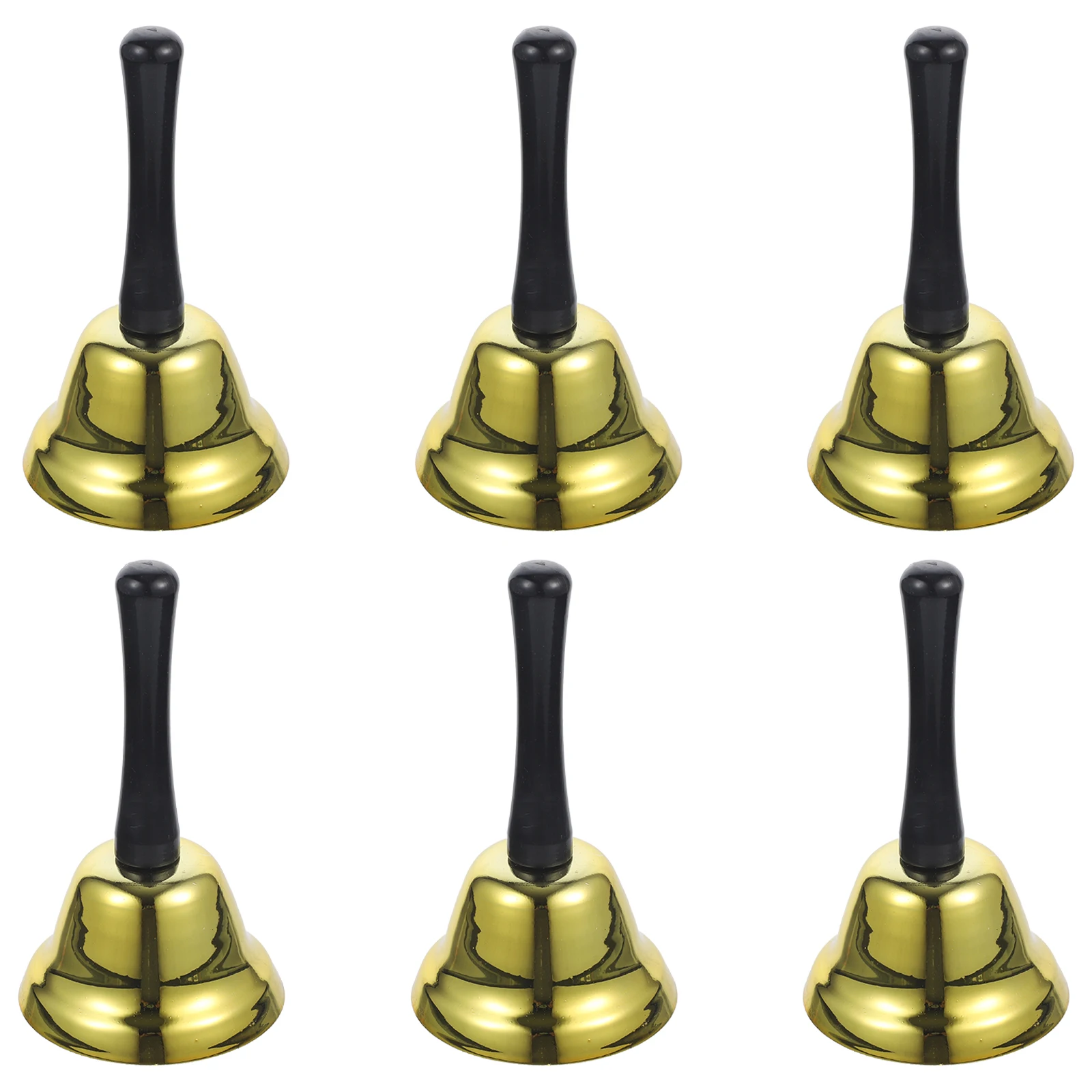 

6Pcs Christmas Hand Bell Metal Retro Call Bell for Bar Restaurant Party Decorative Desktop Bells Handheld Bells