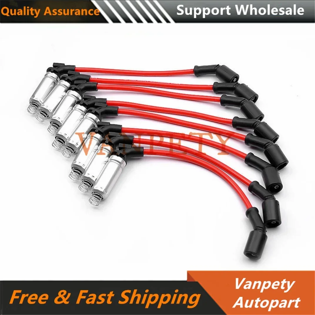 NEW Spark Plug Wire Kit 8pcs 19351593 9748RR for Chevrolet Corvette SSR GTO Silverado Tahoe Cadillac Escalade GMC Hummer V8