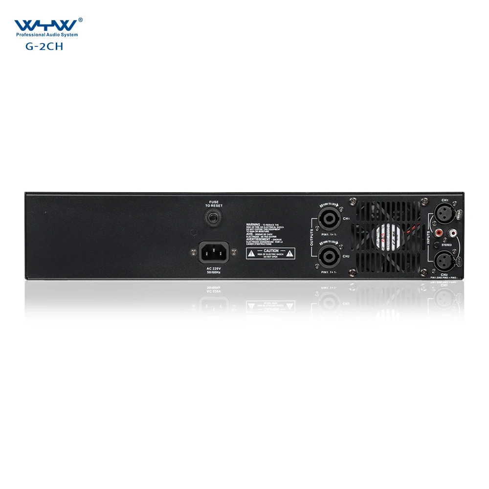 high cost performance 2 channels professional audio power amplifier for home sound system and live show